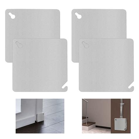 4 diameter electrical box cover with plug openings|Amazon.com: 4 Inch Electrical Box Cover.